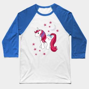 My Little Pony 1980s Unicorn Moondancer Baseball T-Shirt